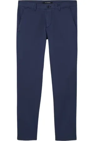 Roy Robson Bukser, Herre, Blå, XL, Bomuld, Slim Blå Chino Bukser