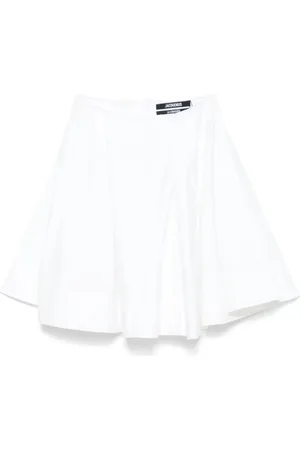 Jacquemus Nederdel, Dame, Hvid, S, Hvid Plisseret Nederdel