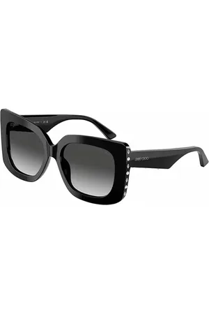 Jimmy Choo Tilbehør, Dame, Sort, 54 MM, Sommerfugl Stil Solbriller til Kvinder
