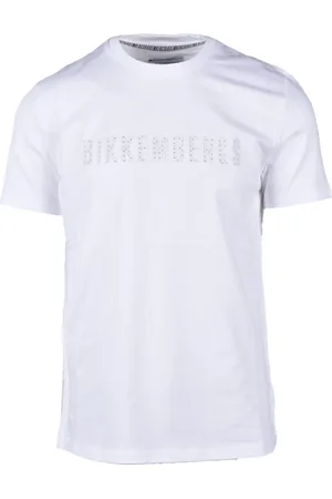 Bikkembergs Top, Herre, Hvid, M, Bomuld, Bomuld Elastan T-shirt