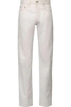 Maison Margiela Jeans, Herre, Hvid, W29, Bomuld, Hvid Bomuld Straight-Leg Jeans