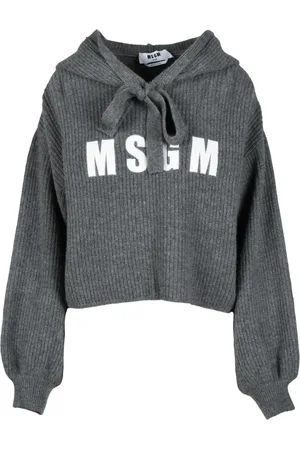 Msgm Sweathshirts & Hoodies, Dame, Grå, M, Uld, Maglia