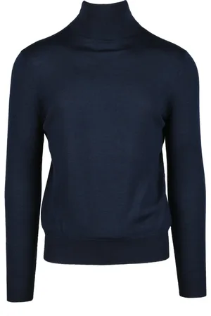BALLANTYNE Strik, Herre, Blå, M, Uld, Maglia