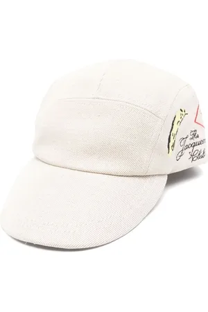 Jacquemus Tilbehør, Herre, , 58 CM, Bomuld, Broderet Logo Buet Skygge Cap