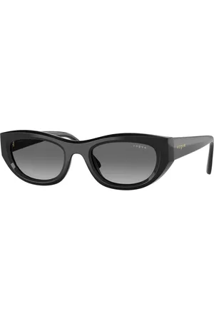 vogue Tilbehør, unisex, Sort, 51 MM, Nylon, Modig Cat-Eye Solbriller, Sort Gradient