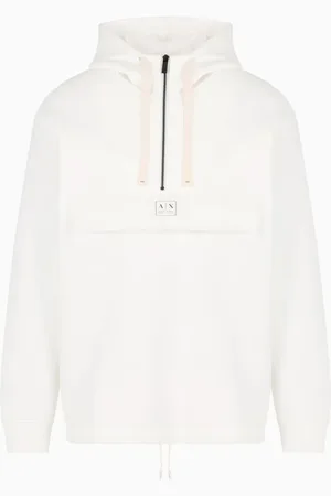 Armani Exchange Sweathshirts & Hoodies, Herre, , M, Bomuld, Horisontal Lomme Logo Patch Bomuld