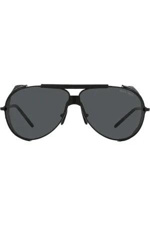 Giorgio Armani Tilbehør, unisex, Sort, 69 MM, Sporty Futuristiske Solbriller Ar6139Q