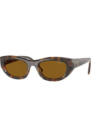 vogue Tilbehør, unisex, Brun, 51 MM, Nylon, Cat-eye Polariserede solbriller Modig Stil