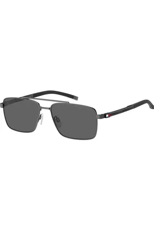 Tommy Hilfiger Tilbehør, Herre, Grå, 58 MM, Matte Ruthenium/Grey Solbriller TH 2078/S
