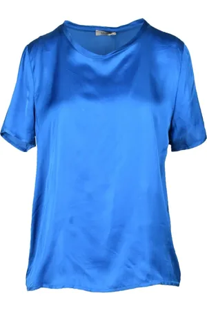 Think! Bluser & Skjorter, Dame, Blå, L, Rayon, Elegant Viskose Rayon Bluse