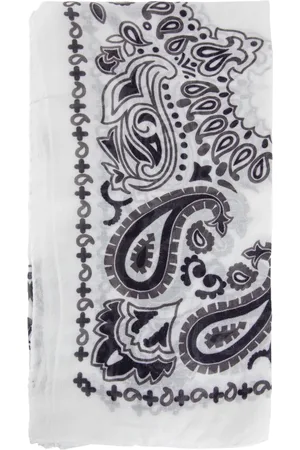 DESTIN Tilbehør, unisex, Hvid, ONE SIZE, Bomuld, Paisley Print Bomuld Bandana