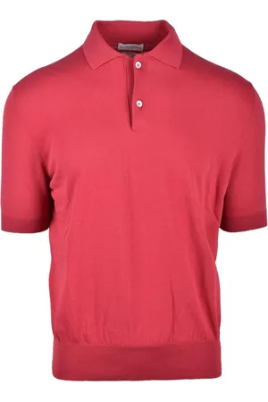 BALLANTYNE Top, Herre, Rød, L, Bomuld, Polo