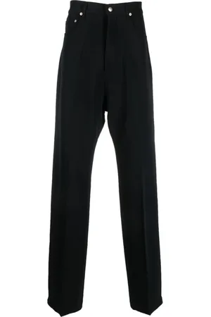 Rick Owens Jeans, Herre, Sort, W31, Uld, Uld Silke Blanding Sorte Jeans