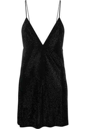 Dsquared2 Kjole, Dame, Sort, S, Rhinestone Mini Kjole