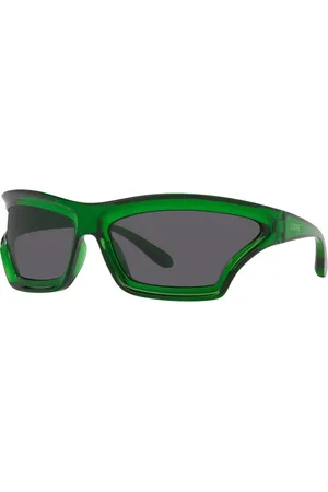 Loewe Tilbehør, unisex, Grøn, 70 MM, Grøn Transparente Solbriller med Grå Linser