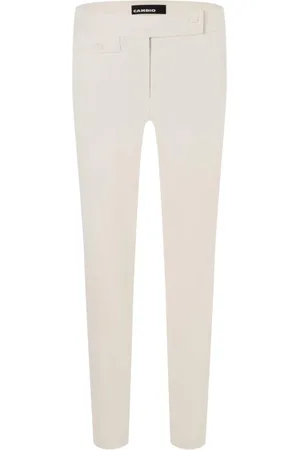 Cambio Bukser, Dame, Grå, M, Slim Fit Behagelige Bukser