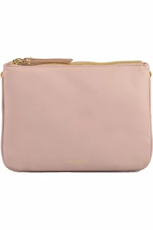 Gianni chiarini Taske, Dame, Lyserød, ONE SIZE, Læder, Læder Crossbody Taske med Lynlåse