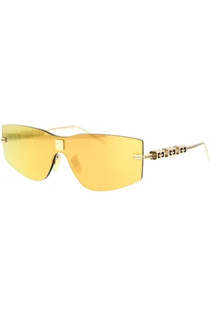 Givenchy Tilbehør, unisex, Gul, ONE SIZE, Uld, Guld Stel Solbriller 4Gem Stil