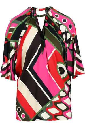 Emilio Pucci Bluser & Skjorter, Dame, Flerfarvet, M, Uld, Bluse