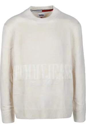 Tommy Hilfiger Strik, Herre, Hvid, 2XL, Uld, Maglia