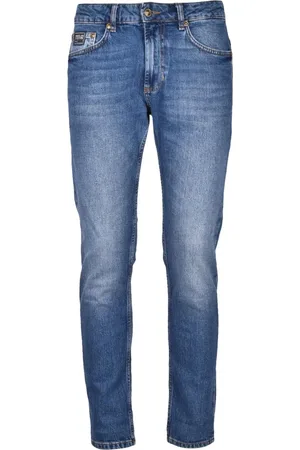 VERSACE Jeans, Herre, Blå, W38, Bomuld, Stilfulde bomuld elastan jeans