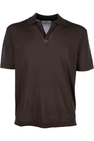 CRUNA Top, Herre, Brun, L, Klassisk Polo Shirt til Mænd