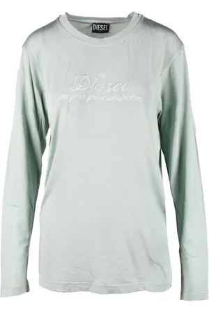 Diesel Top, Dame, Grøn, M, Bomuld, Tshirt