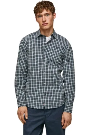 Pepe Jeans Skjorte, Herre, Grå, M, Afslappet skjorte
