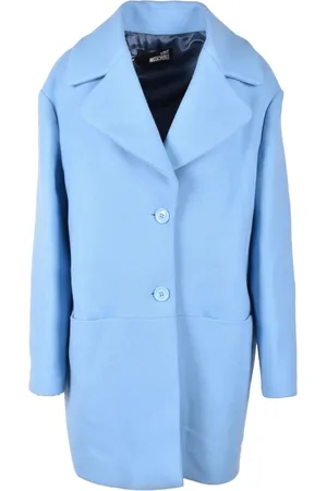 Moschino Frakke, Dame, Blå, XS, Uld, Frakke