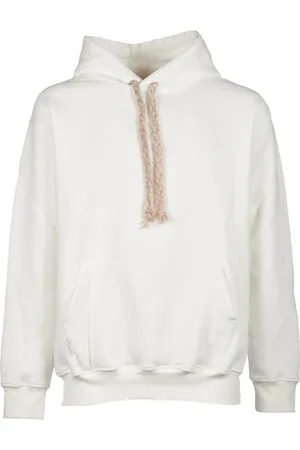 Family First Sweathshirts & Hoodies, Herre, Hvid, S, Bomuld, Hvid Hoodie med Logo Print