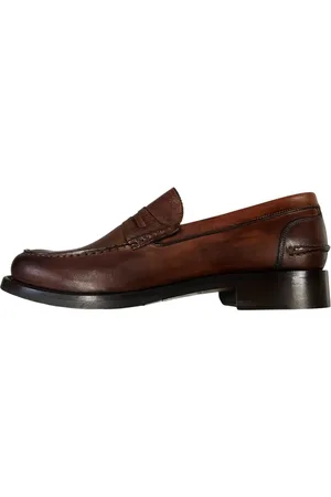 Brecos Sko, Herre, Brun, 42 EU, Læder, Brune læder loafers