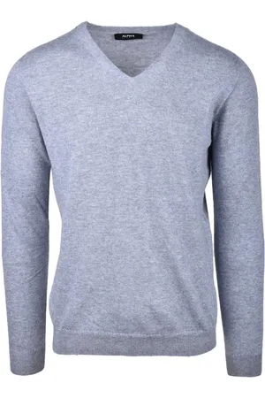 ALPHA STUDIO Strik, Herre, Blå, XL, Uld, Maglia