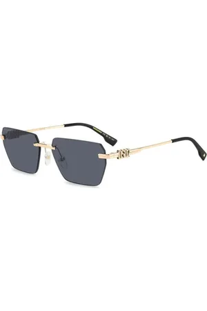 Dsquared2 Tilbehør, unisex, Gul, 58 MM, Uld, Moderne stilfulde solbriller med mørke linser