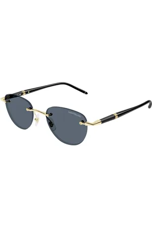 Montblanc Tilbehør, unisex, Sort, 48 MM, Uld, Stilfulde solbriller Mb0412S 001