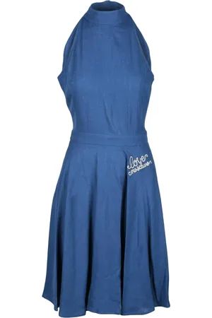 Moschino Kjole, Dame, Blå, XS, Dametøj