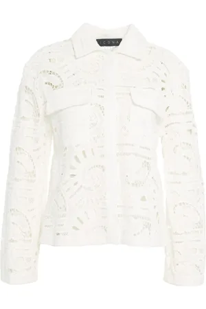 Kaos Bluser & Skjorter, Dame, Hvid, S, Bomuld, Hvid Skjorte med Kent Krave