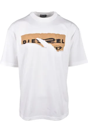 Diesel Top, Herre, Hvid, S, Bomuld, Tshirt