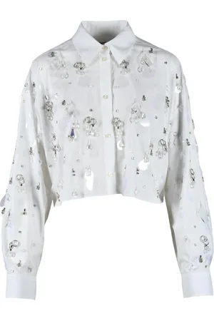 Msgm Bluser & Skjorter, Dame, Hvid, XS, Bomuld, Skjorte