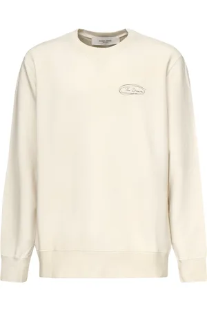 Golden Goose Sweathshirts & Hoodies, Herre, , XL, Bomuld, Bomuld Crewneck Sweater med Print
