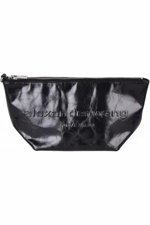 Alexander Wang Taske, Dame, Sort, ONE SIZE, Læder, Læder Kortholder Clutch Lynlås Lukning
