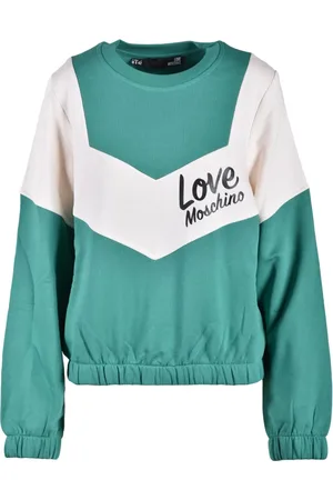 Moschino Sweathshirts & Hoodies, Dame, Flerfarvet, M, Bomuld, Bomuld Strik Trøje