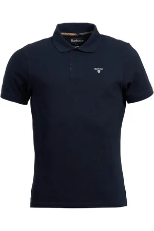 Barbour Top, Herre, Blå, 3XL, Bomuld, Bomuld Polo Skjorte