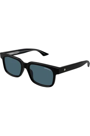 Montblanc Tilbehør, unisex, Sort, 54 MM, Uld, Stilfulde solbriller med UV-beskyttelse
