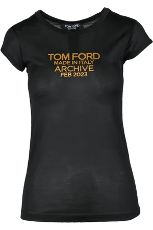 Tom Ford Top, Dame, Sort, 2XS, Tshirt