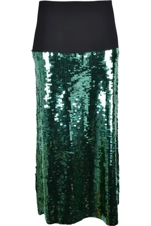ERIKA CAVALLINI Nederdel, Dame, Grøn, S, Polyester, Nederdel