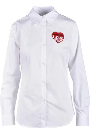 Moschino Bluser & Skjorter, Dame, Hvid, S, Bomuld, Skjorte