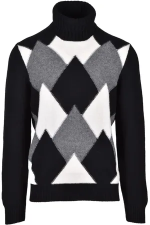 Gran Sasso Strik, Herre, Sort, XL, Uld, Maglia