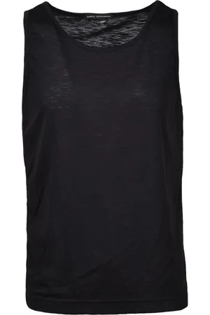 D.A. Daniele Alessandrini Top, Herre, Sort, XL, Polyester, Ærmeløs Top i Blandede Materialer