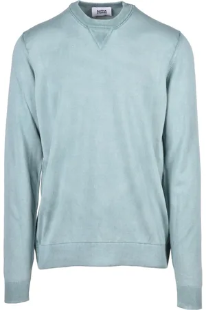 ALPHA STUDIO Strik, Herre, Grøn, L, Bomuld, Maglia