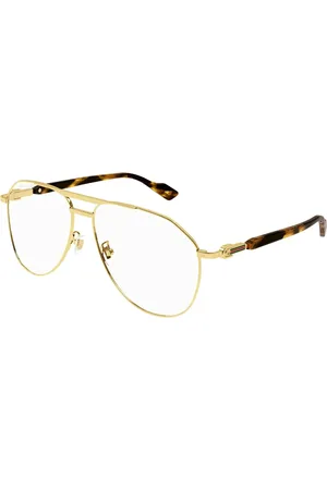 Gucci Tilbehør, unisex, Gul, 59 MM, Uld, Vintage-inspirerede bybriller med fotokromatiske linser